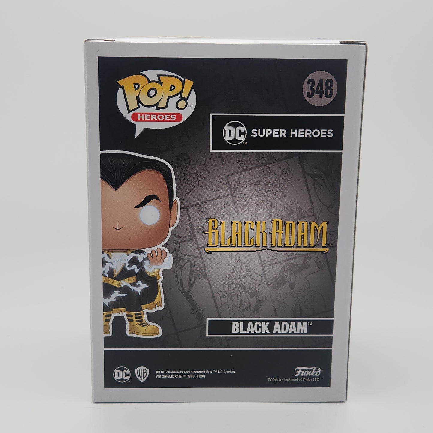Funko Pop! Heroes- Black Adam w/ Energy (Glows in the Dark)