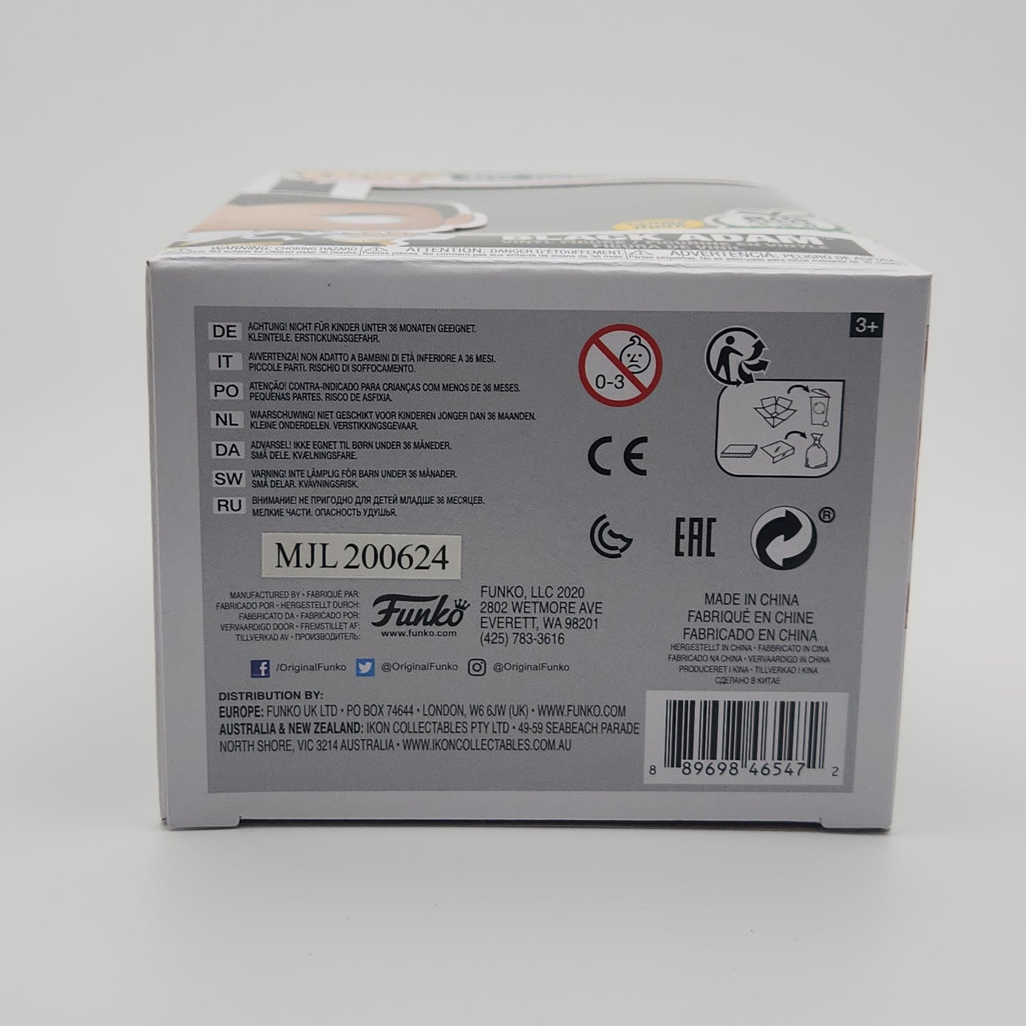 Funko Pop! Heroes- Black Adam w/ Energy (Glows in the Dark)