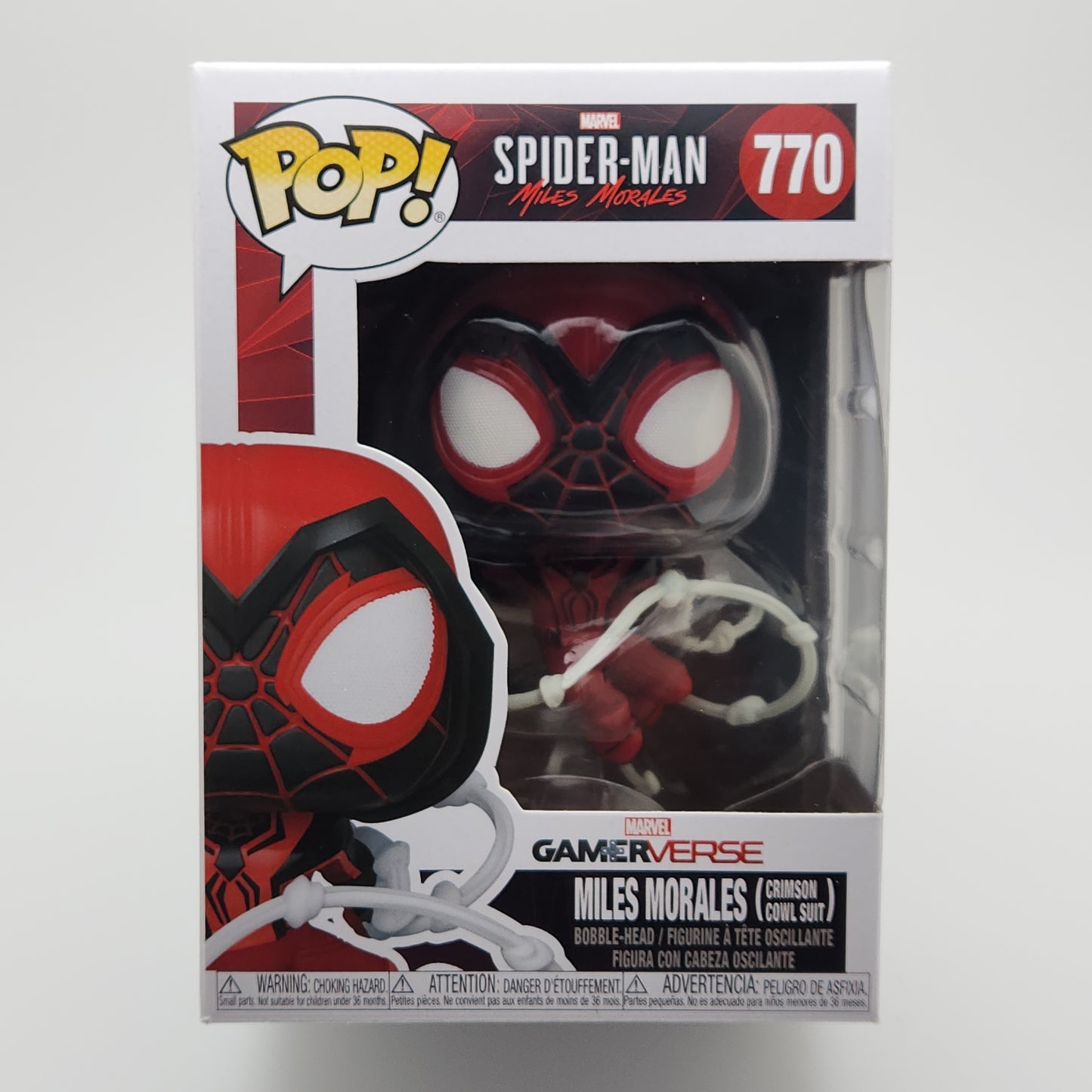 Funko Pop! Marvel- Spider-Man: Miles Morales (Crimson Cowl Suit)