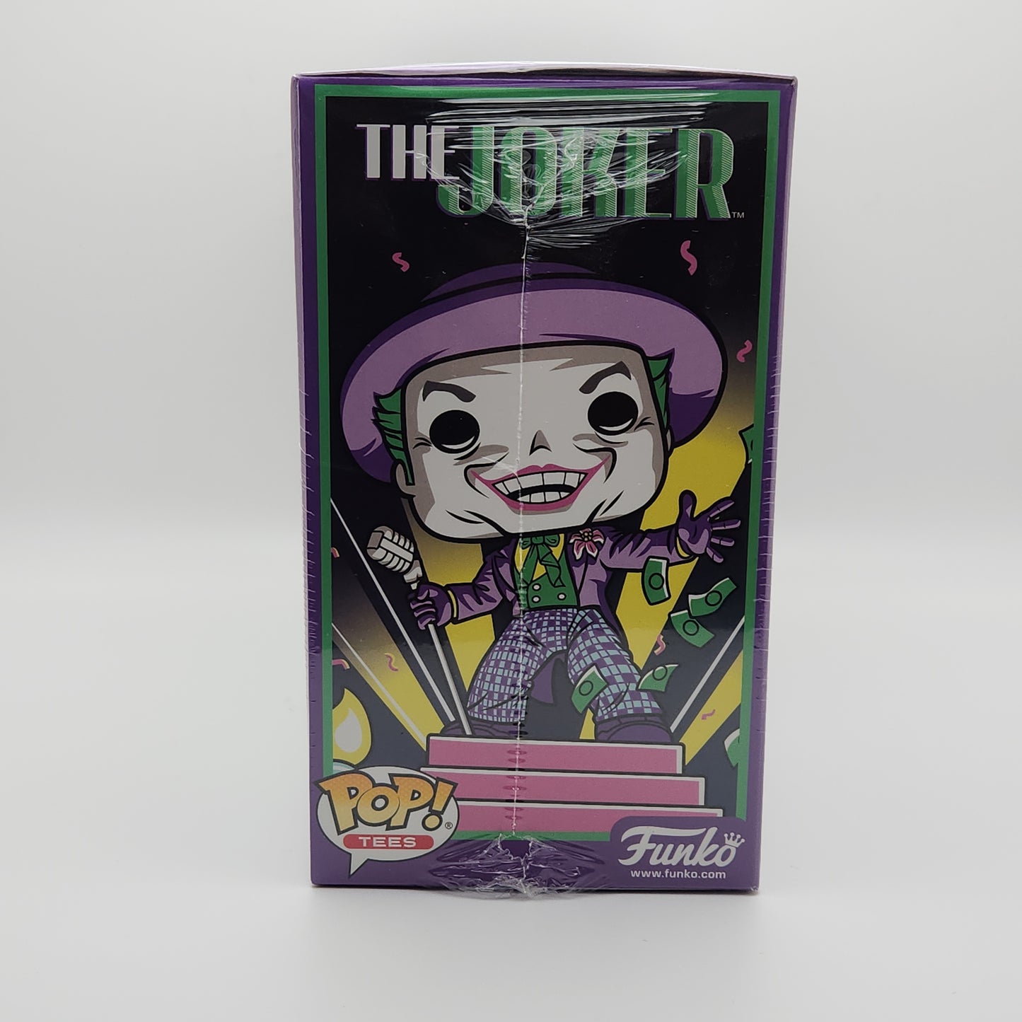 Funko Pop! & Tees- Joker with Megaphone (Metallic) Large