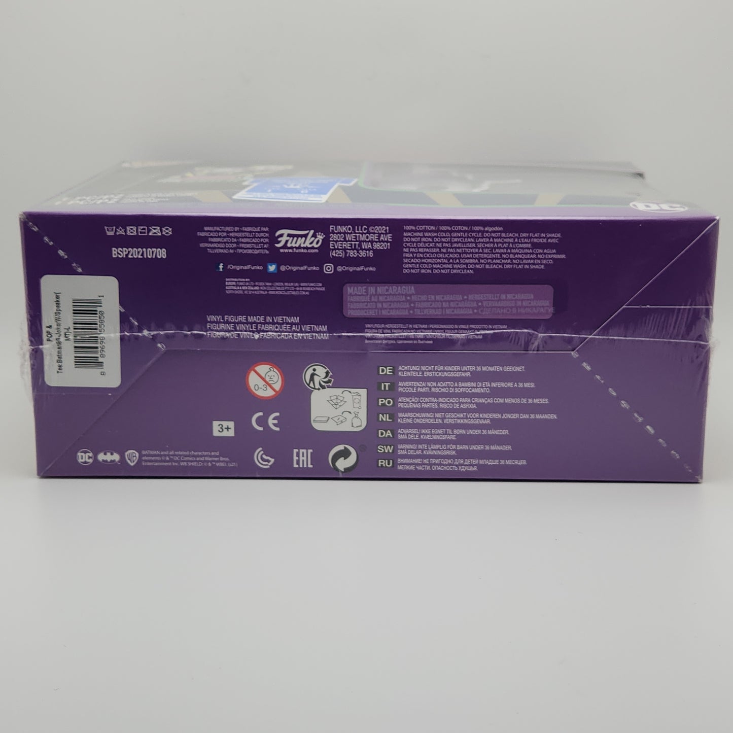 Funko Pop! & Tees- Joker with Megaphone (Metallic) Large