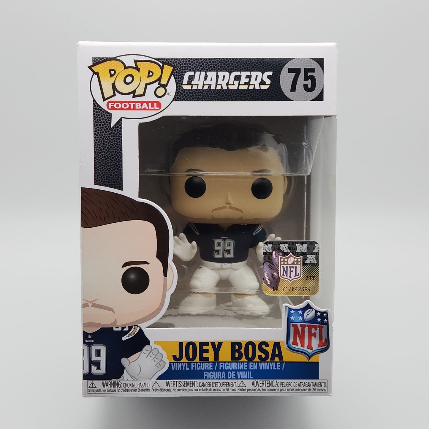 Funko Pop! Football- San Diego Chargers: Joey Bosa