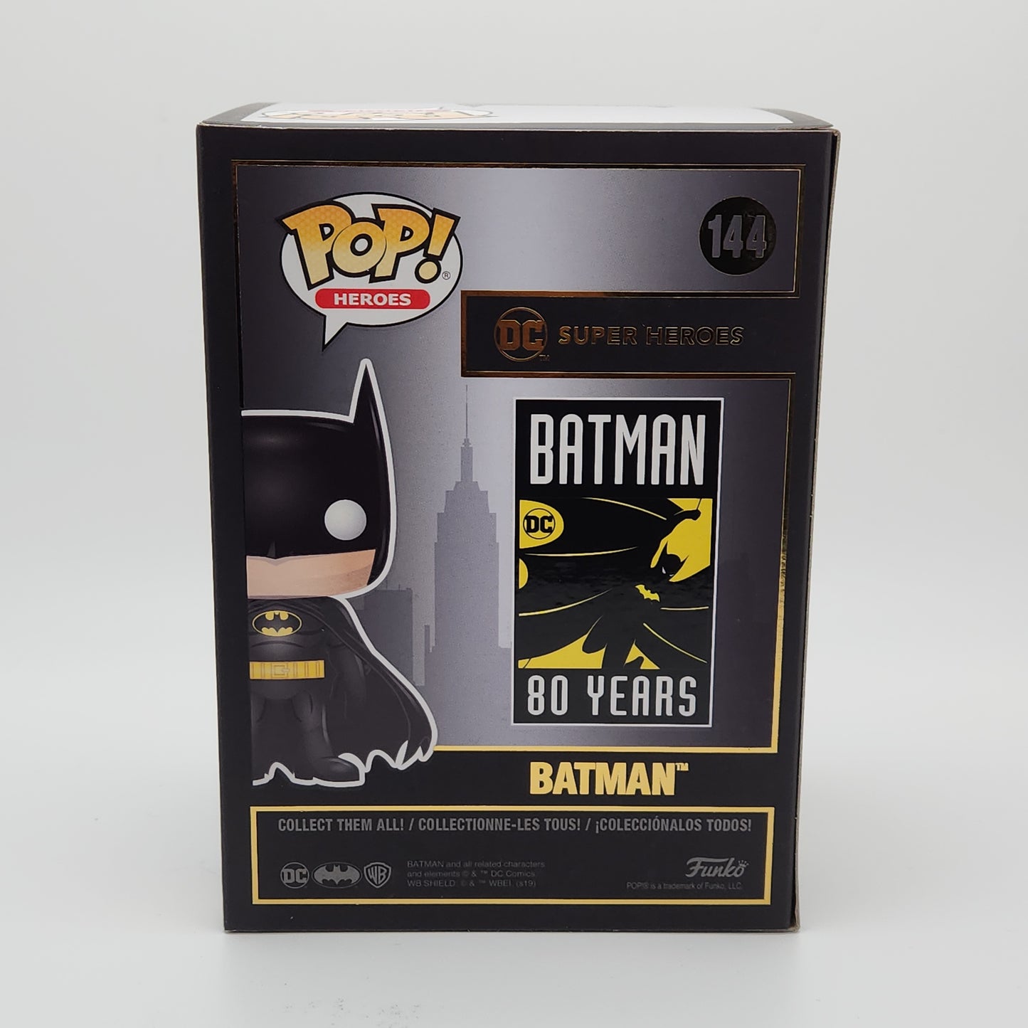 Funko Pop! Heroes- Batman: Batman (REDcard Exclusive)Metallic