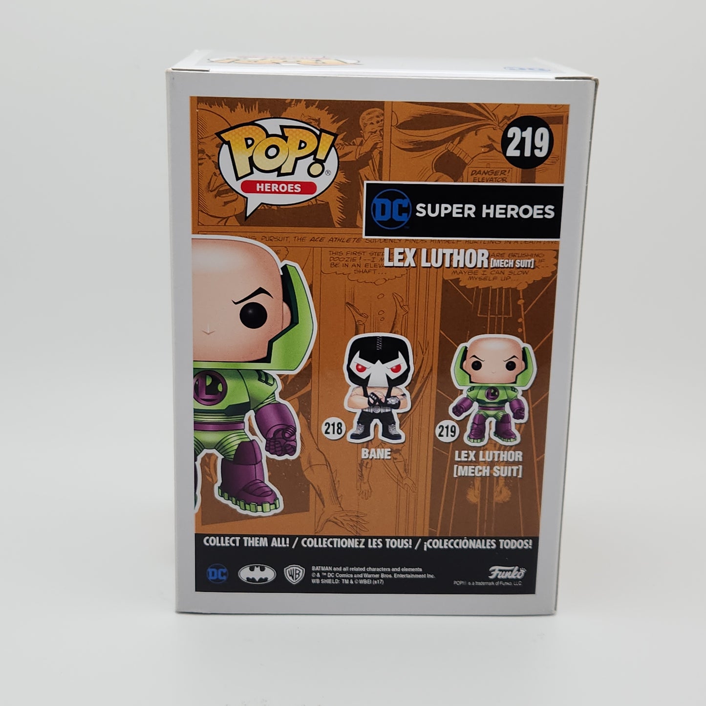 Funko Pop! Heroes- DC Super Heroes: Lex Luthor (Mech Suit) Metallic