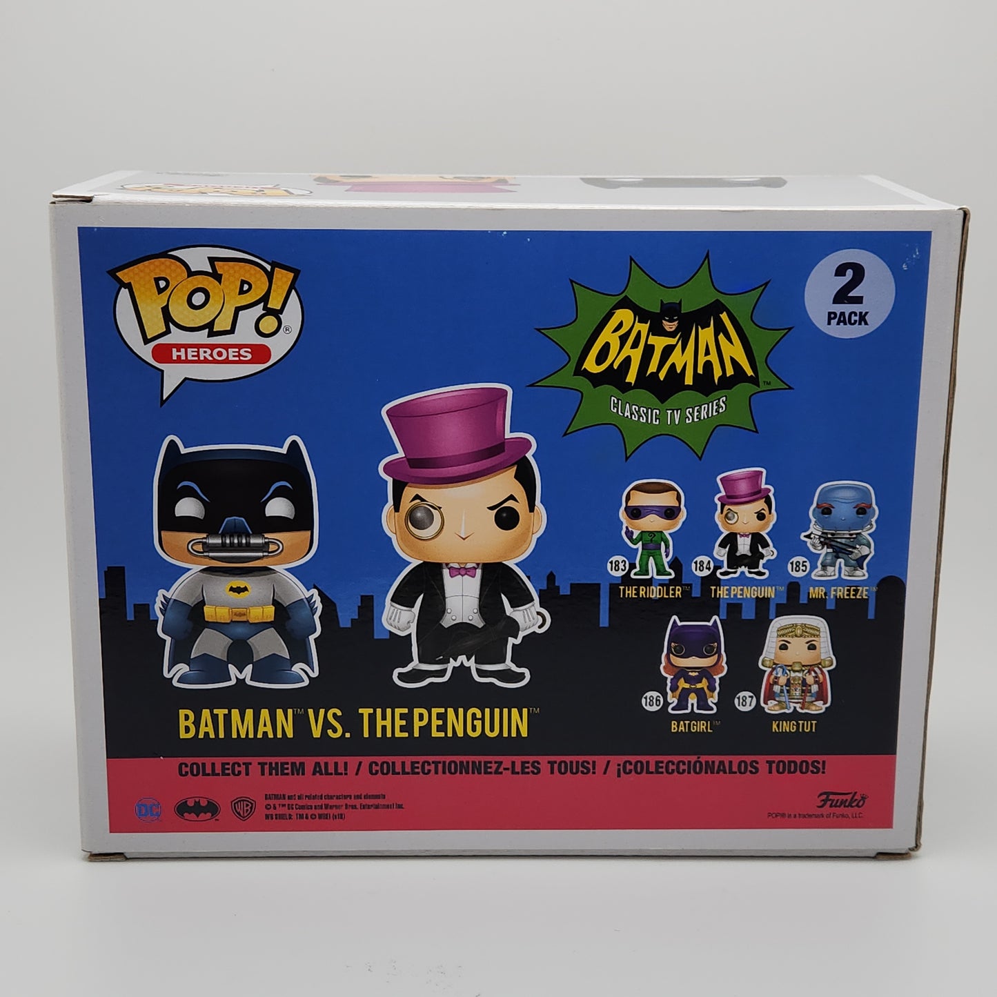 Funko Pop! Heroes- Batman Classic TV Series: Batman vs The Penguin (2pk)