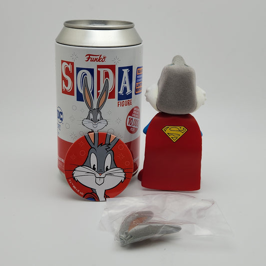 Funko Soda! Television- Looney Tunes: Bugs Bunny as Superman (Flocked Chase)