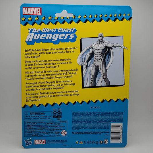 Marvel Legends Retro Collection Series- The West Coast Avengers- Vision (White Version)