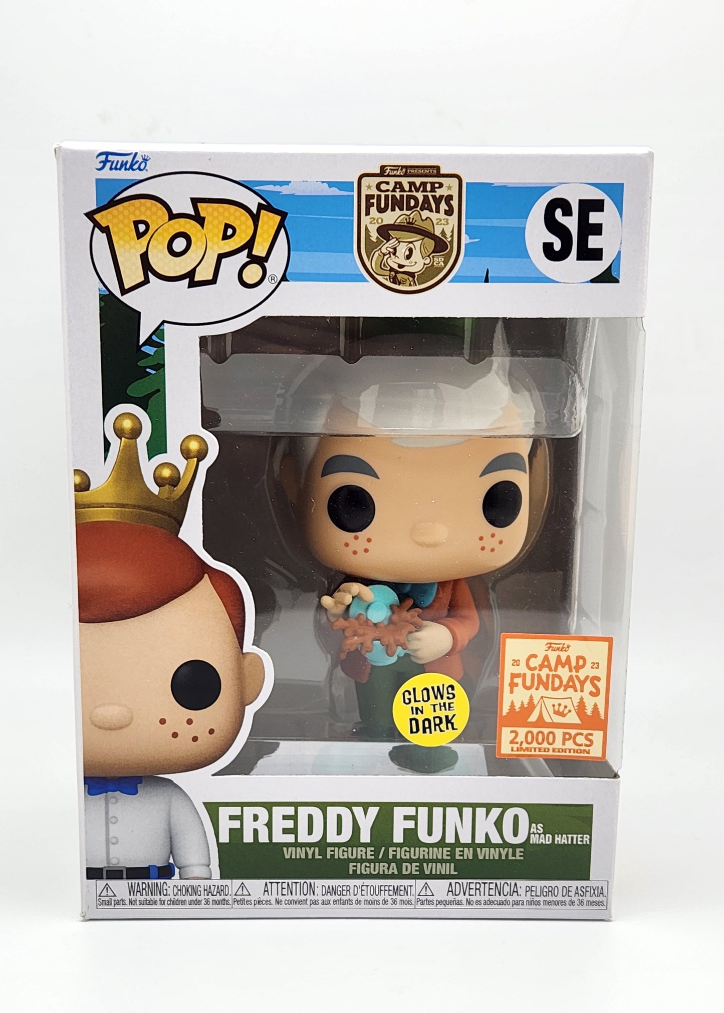 Funko Pop! SE- Camp Fundays 2023- Freddy Funko As Mad Hatter (GITD)