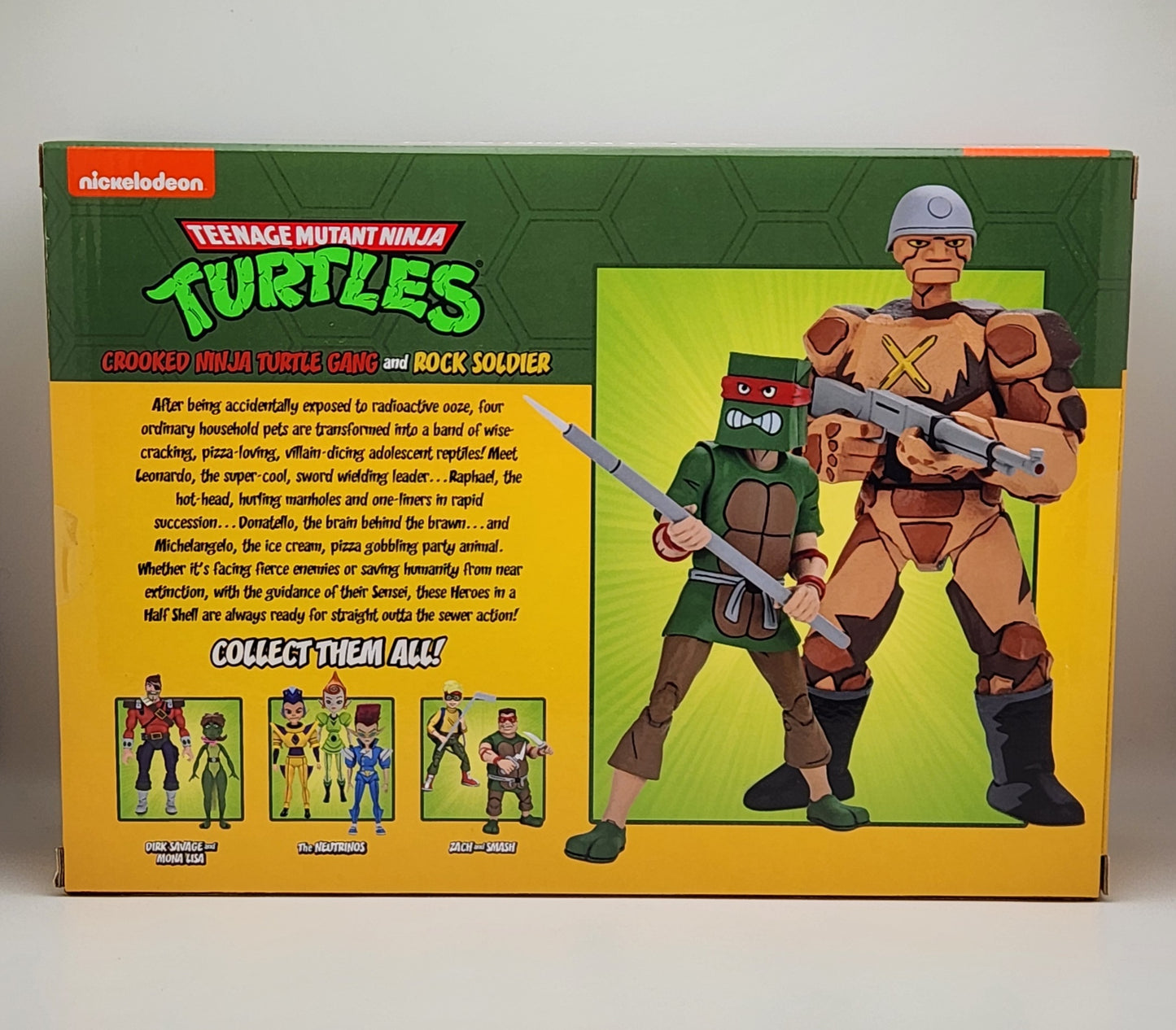 Teenage Mutant Ninja Turtles- Crooked Ninja Turtle Gang and Rock Soldier 2pk (Cartoon) NECA
