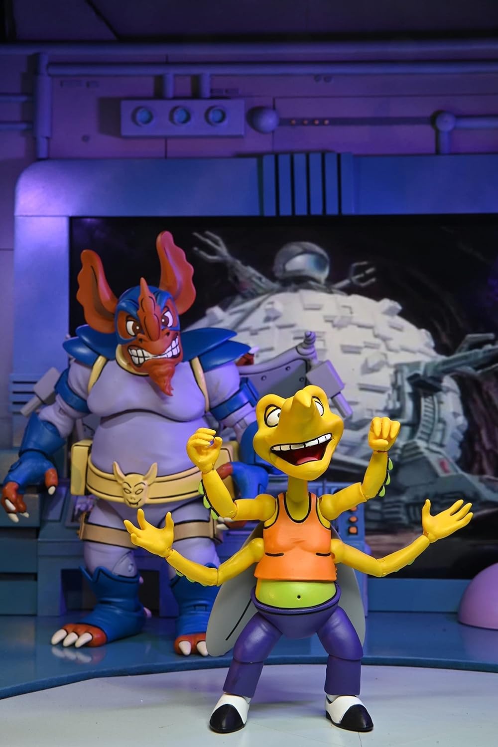 Teenage Mutant Ninja Turtles- Wingnut and Screwloose 2pk (Cartoon) NECA