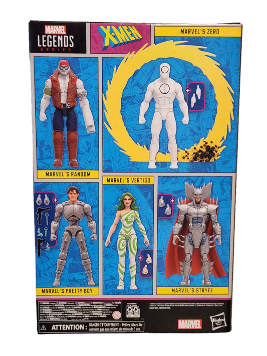 Marvel Legends Series Collection- X-Men: Marvel's Vertigo/Pretty Boy/Stryfe/Random/ Zero (5 pack)