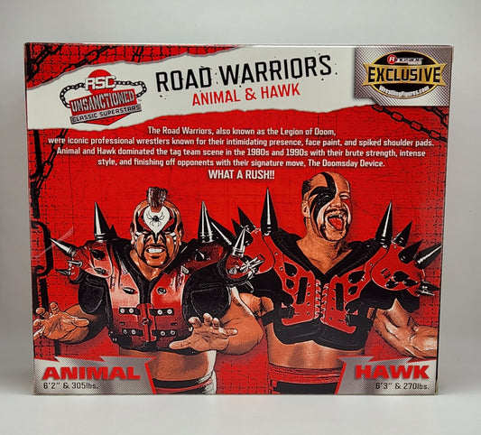 RSC Toys Unsanctioned Classic Superstars- Road Warriors (Animal & Hawk)