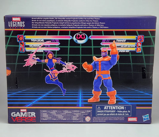 Marvel Legends Series Collection- Gamerverse- Psylocke vs Thanos (2-pack)