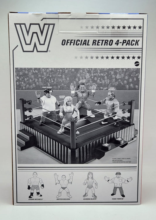 WWE Retro Superstars- Series 16- Shawn Michaels, British Bulldog, Alundra Blayze, Isaac Yankem (4-pack)