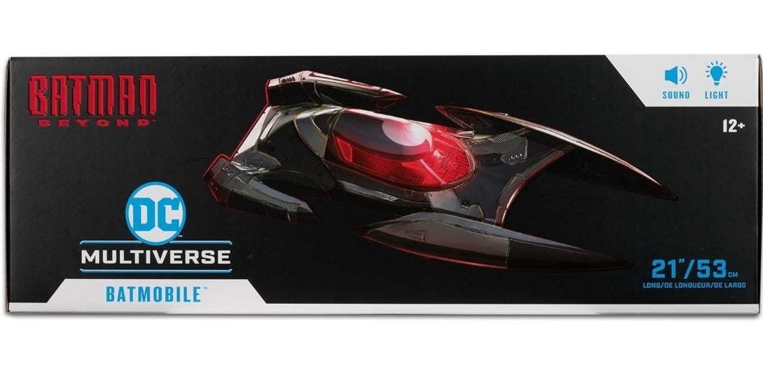 DC Multiverse- Batmobile Vehicle (Batman Beyond) w/ Lights & Sounds