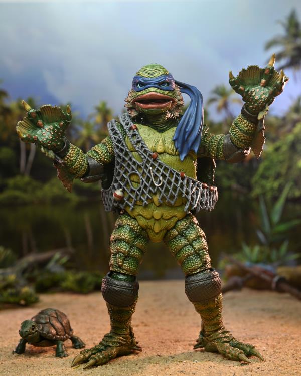 Teenage Mutant Ninja Turtles x Universal Monsters- Leonardo as Creature from the Black Lagoon (NECA)