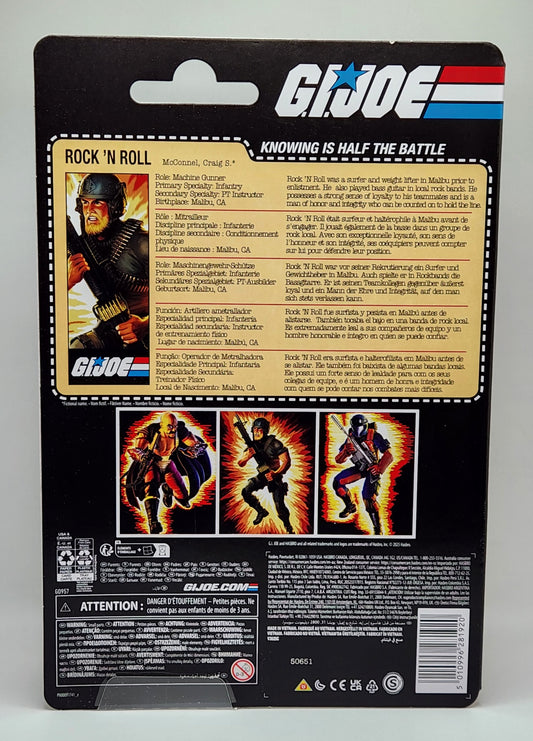 G.I. Joe Classified Series- Retro Cardback- Craig "Rock 'N Roll" McConnel