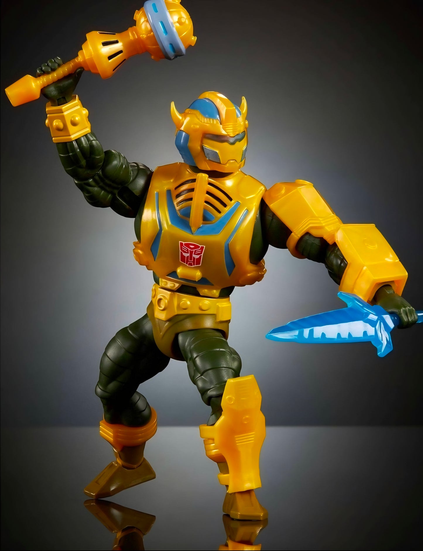 Masters of the Universe Origins x Transformers- Bumblebee Armor Man at Arms