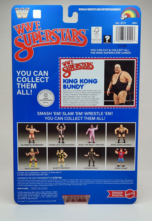 WWE LJN Superstars- King Kong Bundy (1980's Retro) Black Card Chase Variant
