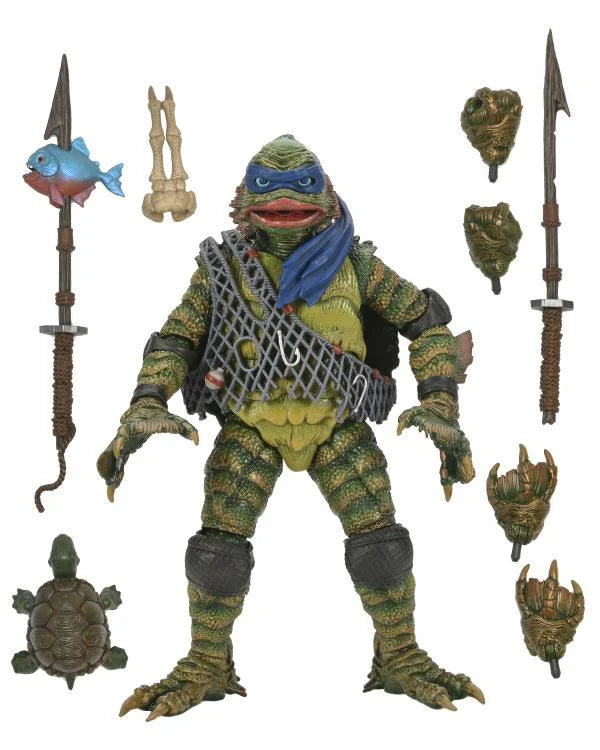 Teenage Mutant Ninja Turtles x Universal Monsters- Leonardo as Creature from the Black Lagoon (NECA)