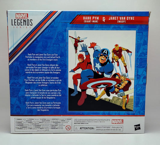 Marvel Legends Series- Avengers: Beyond Earth's Mightiest- Hank Pym (Giant Man) & Janet Van Dyne (Wasp) 2-pack