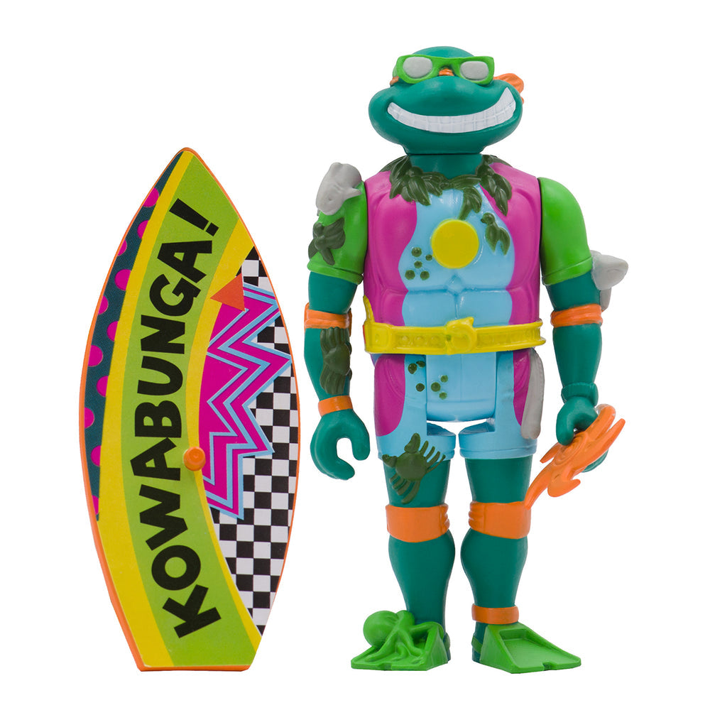Super7 Reaction- Teenage Mutant Ninja Turtles- Sewer Surfer Michelangelo