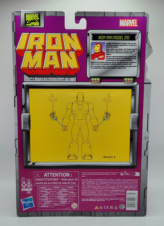 Marvel Legends Retro Collection Series- Iron Man (Model 09)