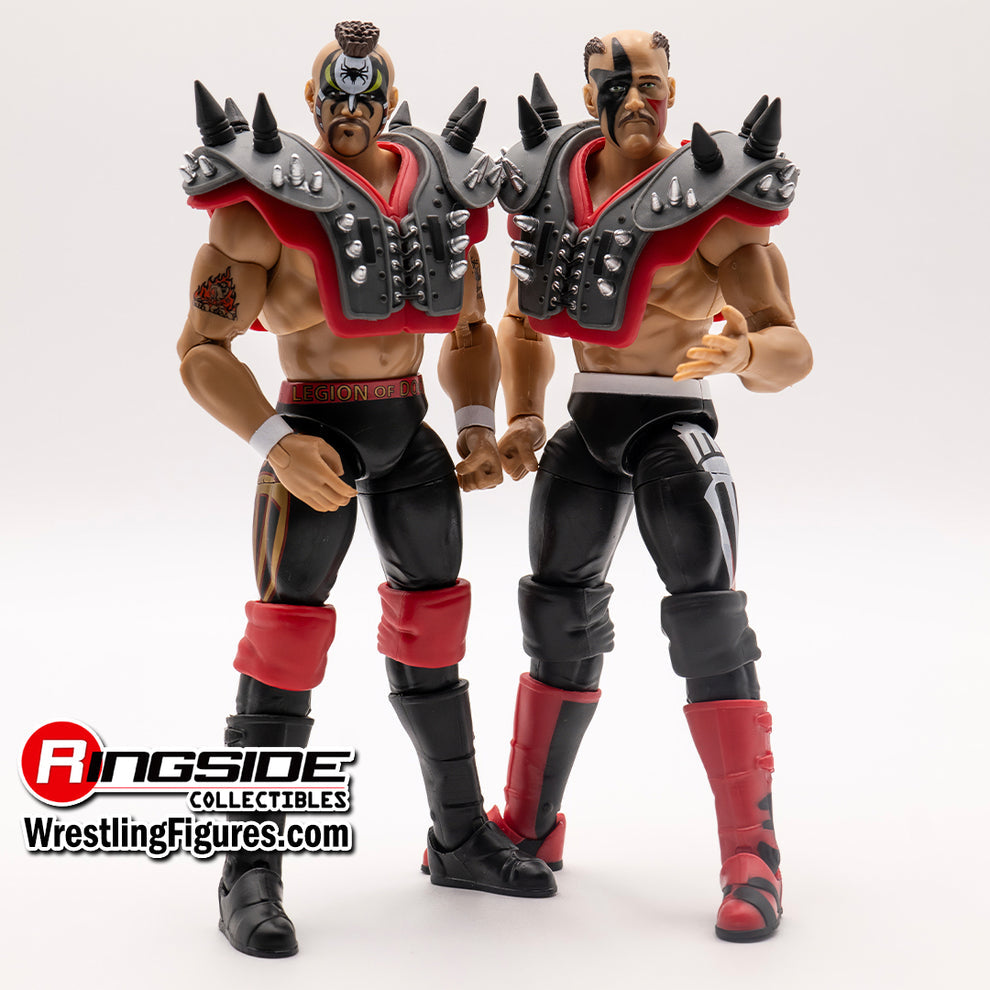 RSC Toys Unsanctioned Classic Superstars- Road Warriors (Animal & Hawk) Gray Variant