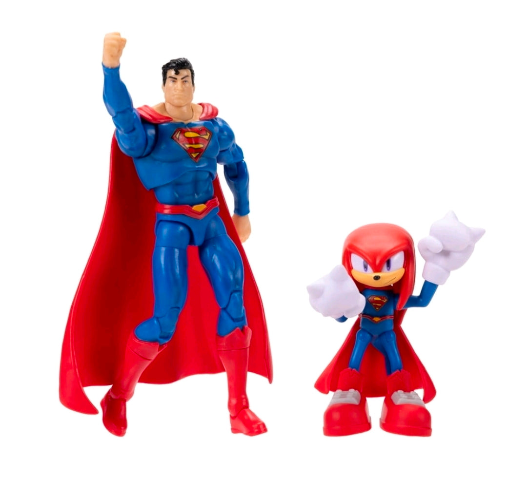 DC X Sonic the Hedgehog- Superman & Knuckles (Jakks Pacific)