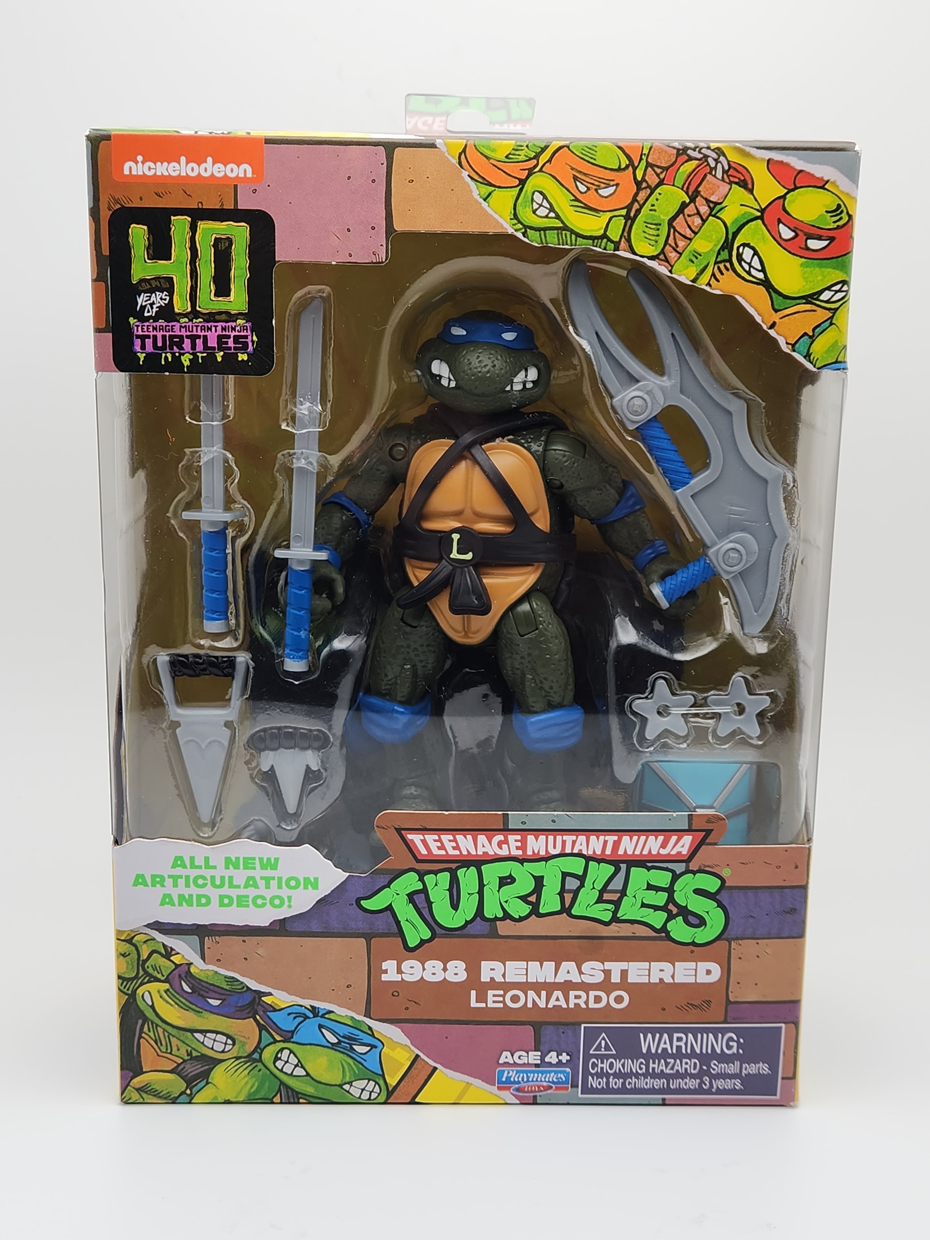 thumbnail image 2 of Playmates Teenage Mutant Ninja Turtles 1988 Remastered Set Of 4 2 of 14