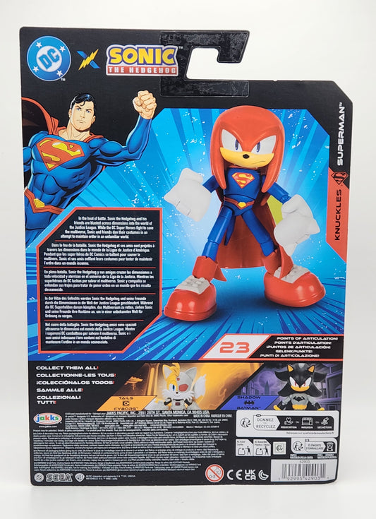 DC X Sonic the Hedgehog- Knuckles as Superman (Jakks Pacific)