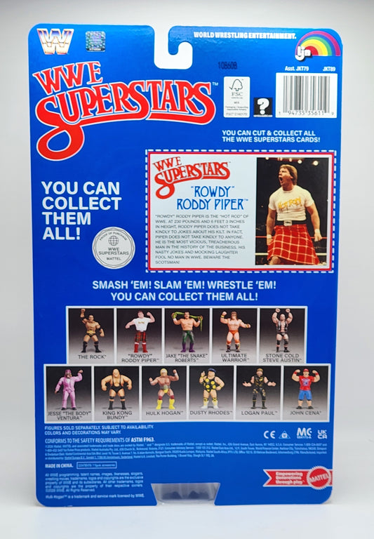 WWE LJN Superstars- "Rowdy" Roddy Piper (1980's Retro Collection Series)