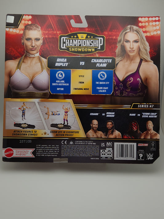 WWE Championship Showdown- Rhea Ripley vs Charlotte Flair (2-pack)