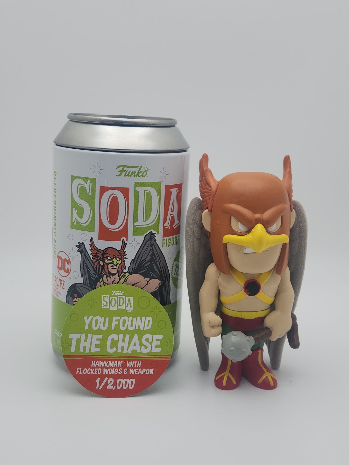 Funko Soda- Hawkman (Flocked Chase)