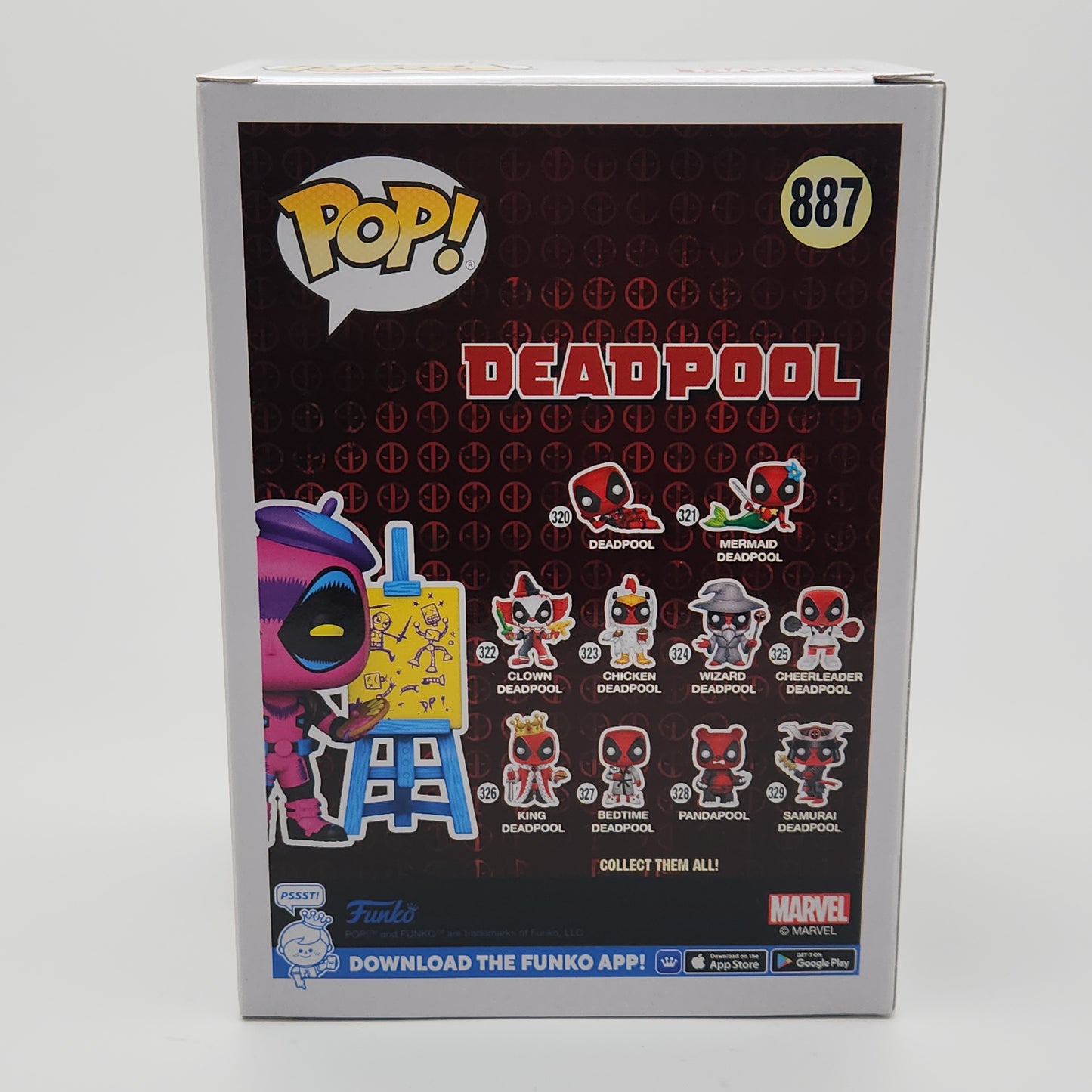Funko Pop! Marvel- Deadpool: Artist Deadpool (Blacklight)