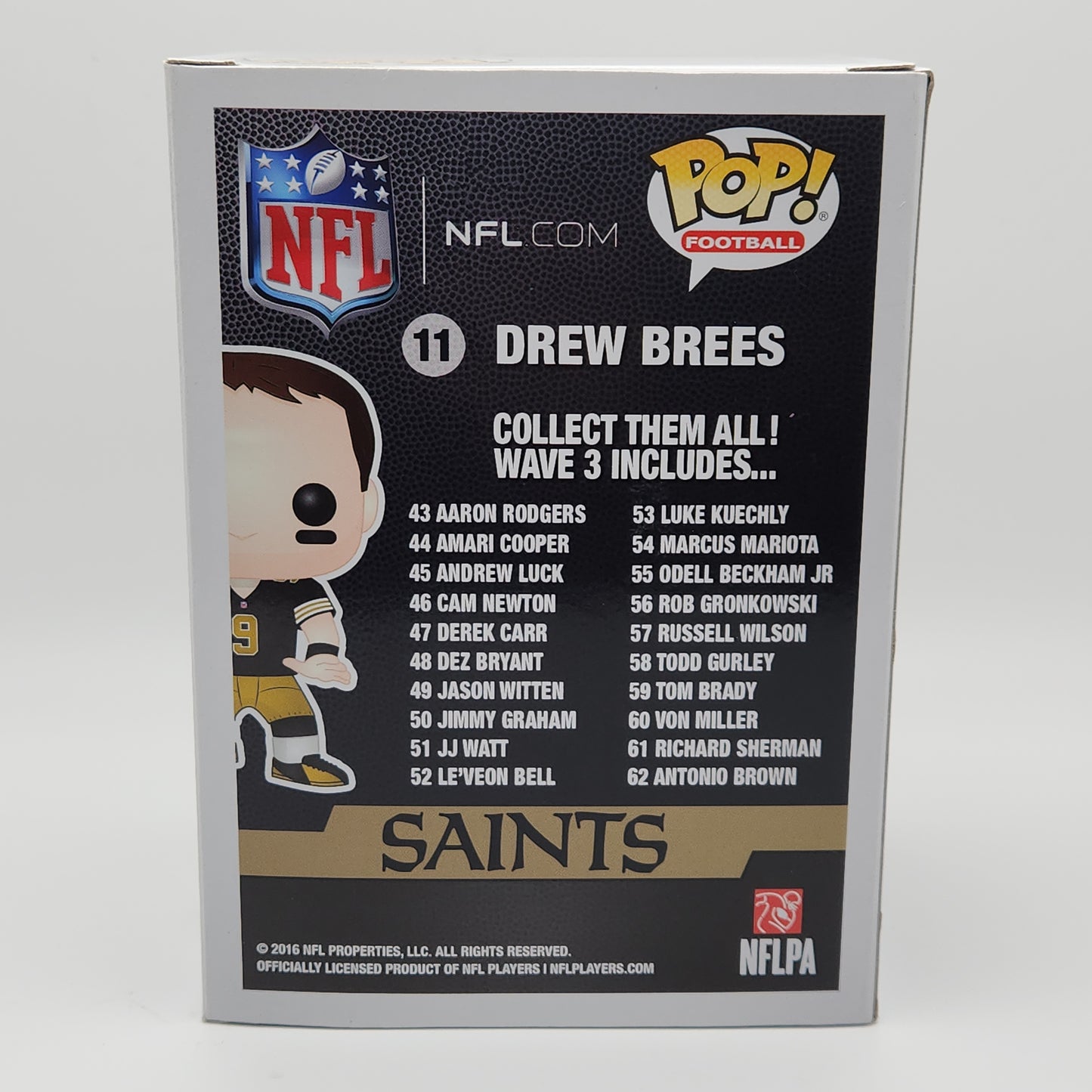Funko Pop! Football- New Orleans Saints: Drew Brees