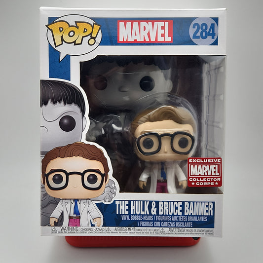 Funko Pop! Deluxe- Marvel: The Hulk- The Hulk & Bruce Banner