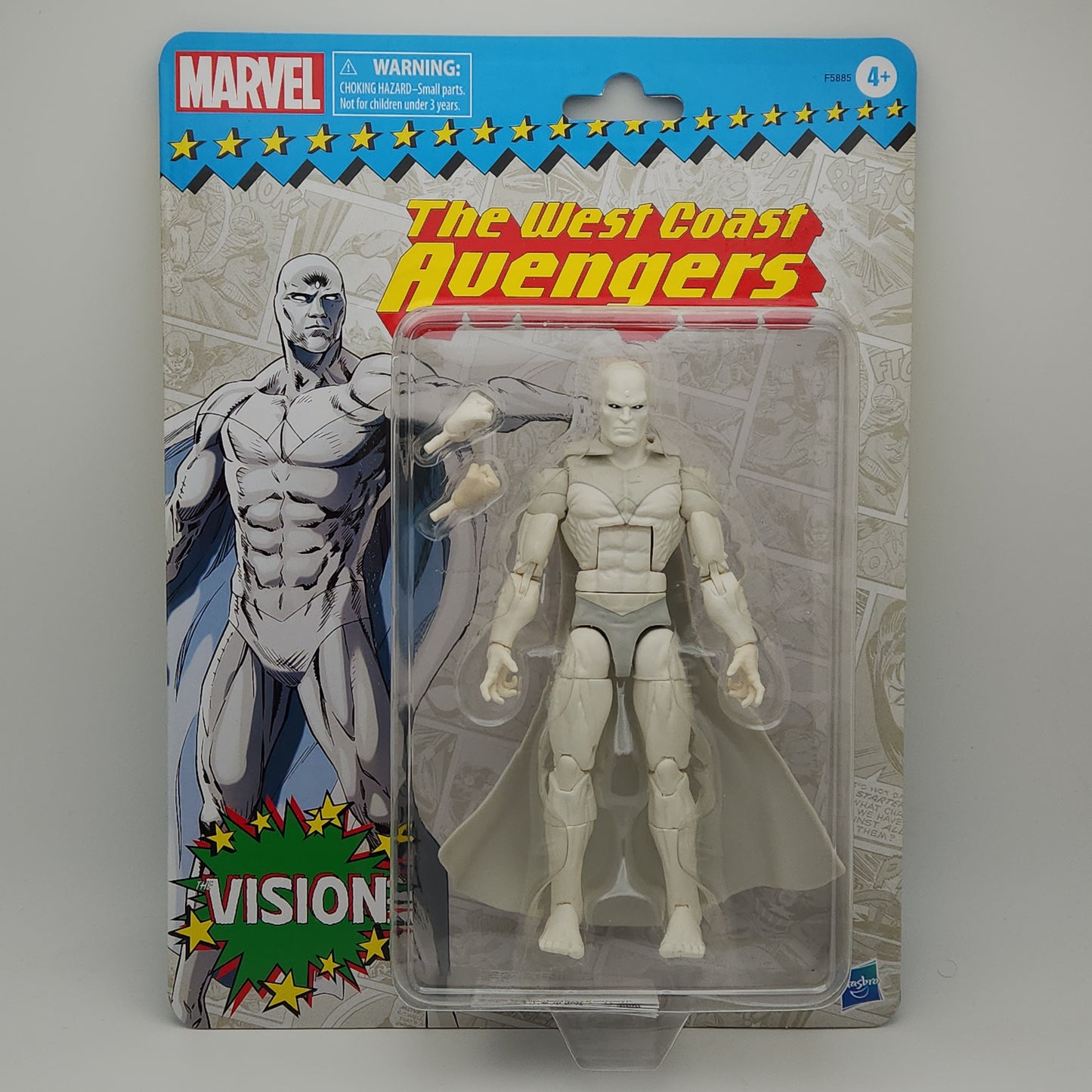 Marvel Legends Retro Collection Series- The West Coast Avengers- Vision (White Version)