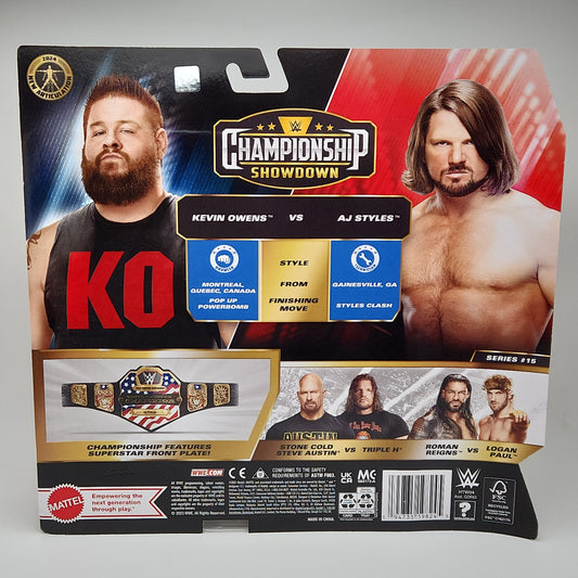 WWE Championship Showdown- Kevin Owens vs. AJ Styles