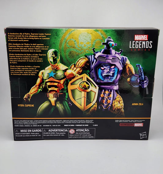 Marvel Legends Series Collection- Supreme Hero Captain America (Hydra Supreme) & Arnim Zola (2-pack)