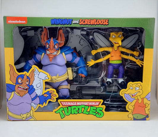 Teenage Mutant Ninja Turtles- Wingnut and Screwloose 2pk (Cartoon) NECA