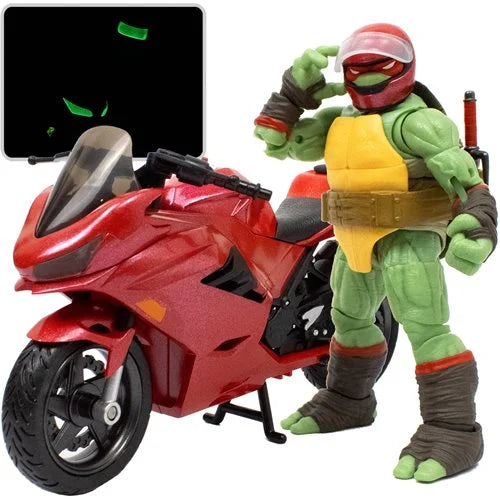 Teenage Mutant Ninja Turtles- Raphael with Motorcycle (BST AXN)