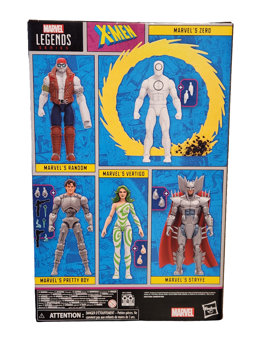 Marvel Legends Series Collection- X-Men: Marvel's Vertigo/Pretty Boy/Stryfe/Random/ Zero (5 pack)
