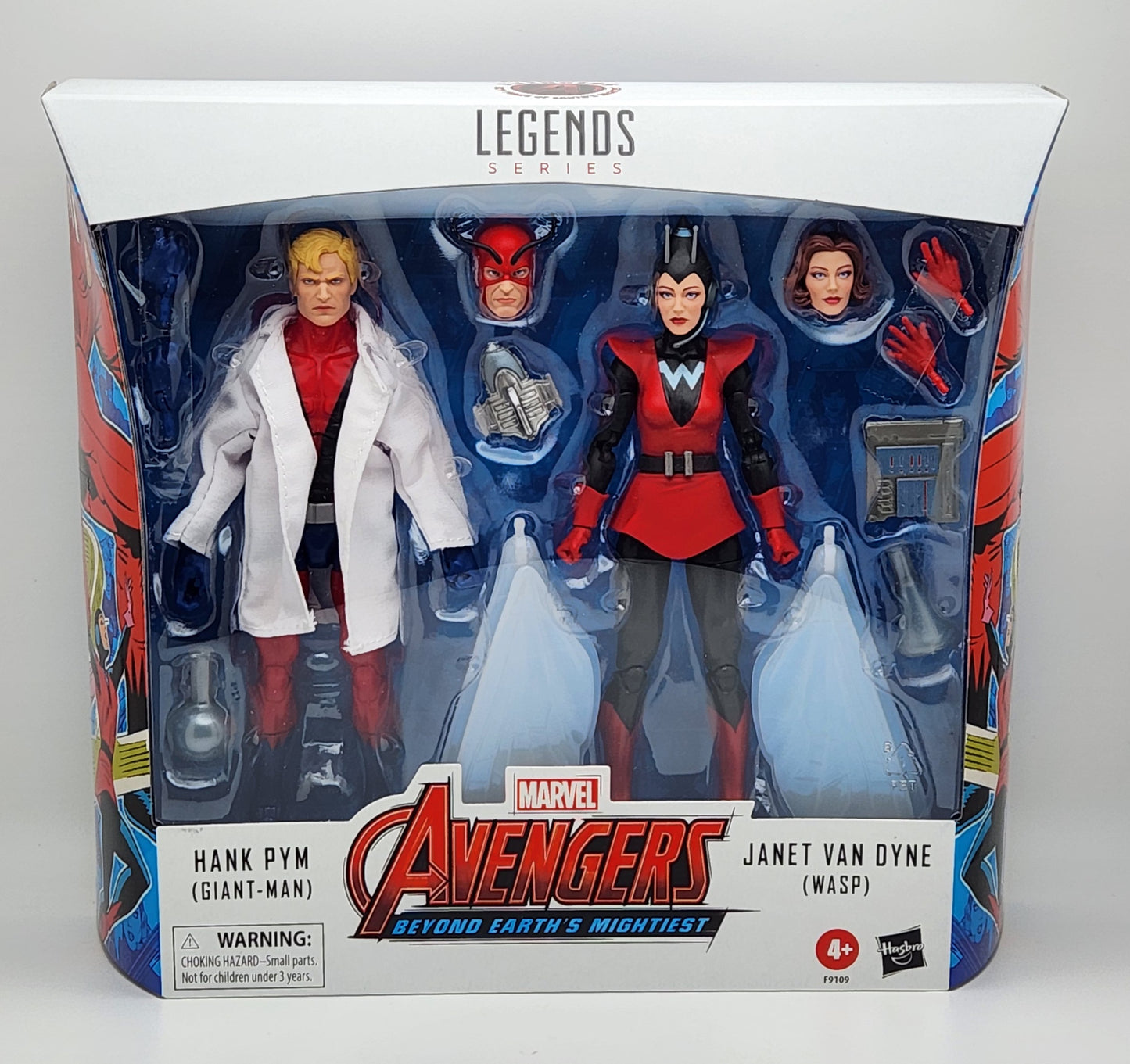Marvel Legends Series- Avengers: Beyond Earth's Mightiest- Hank Pym (Giant Man) & Janet Van Dyne (Wasp) 2-pack