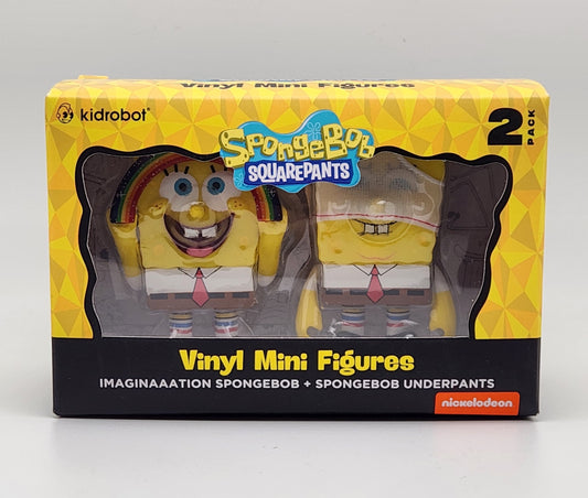 Kidrobot- Nickelodeon- Imaginaaation- Spongebob Squarepants and Spongebob Underpants (2-pack)