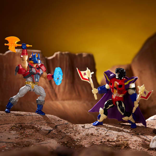 Masters of the Universe Origins x Transformers: Optimus Prime Armor He-Man