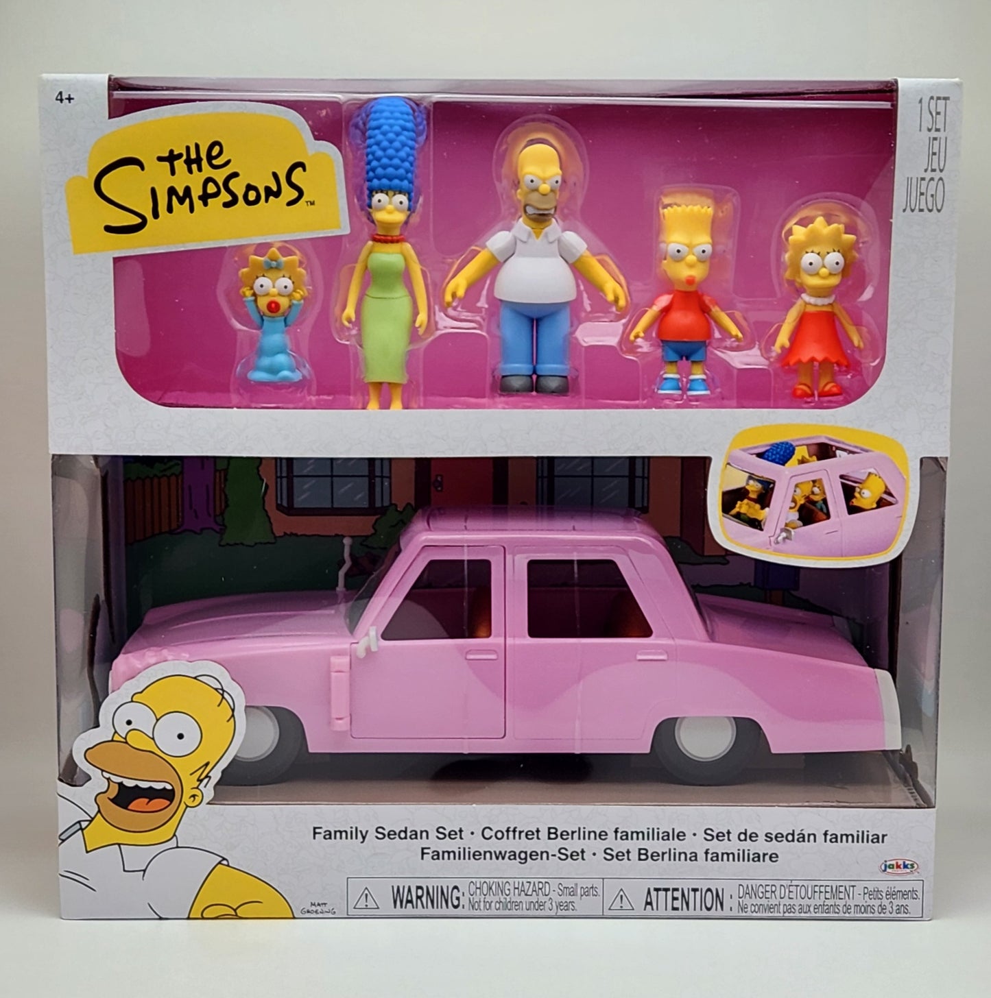 The Simpsons- Simpsons Family with Sedan