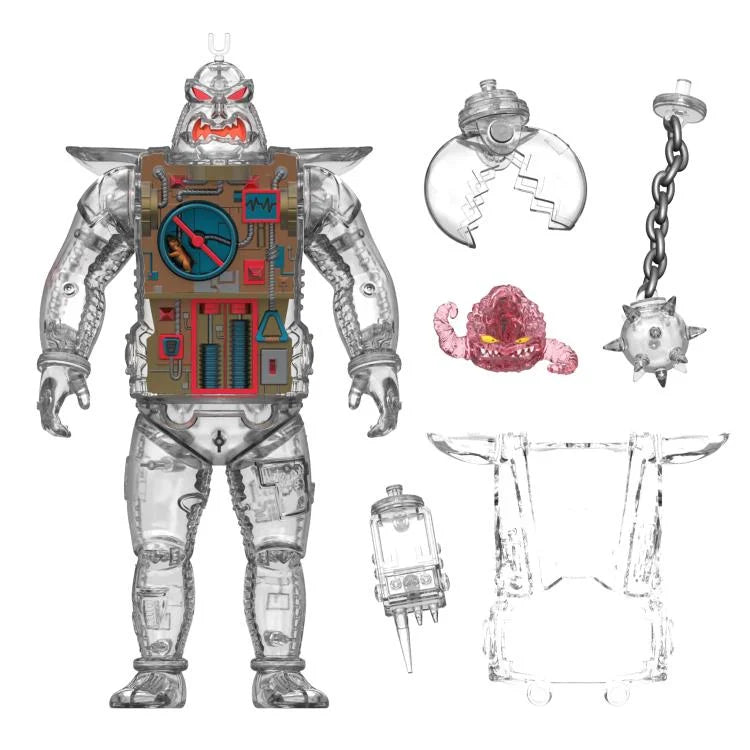 Super7- Teenage Mutant Ninja Turtles- Super Cyborg Krang Android (Clear Version)