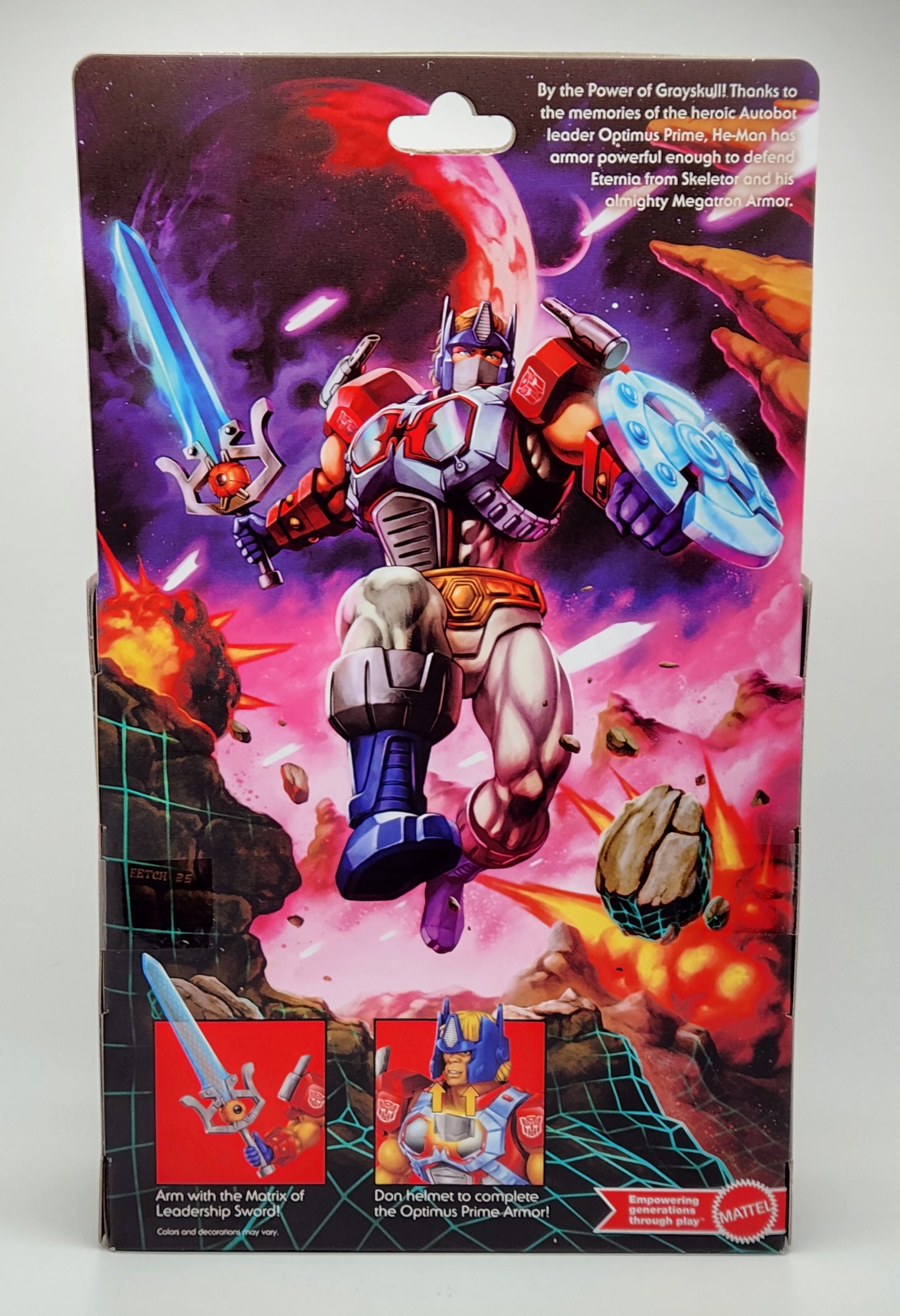 Masters of the Universe Origins x Transformers: Optimus Prime Armor He-Man