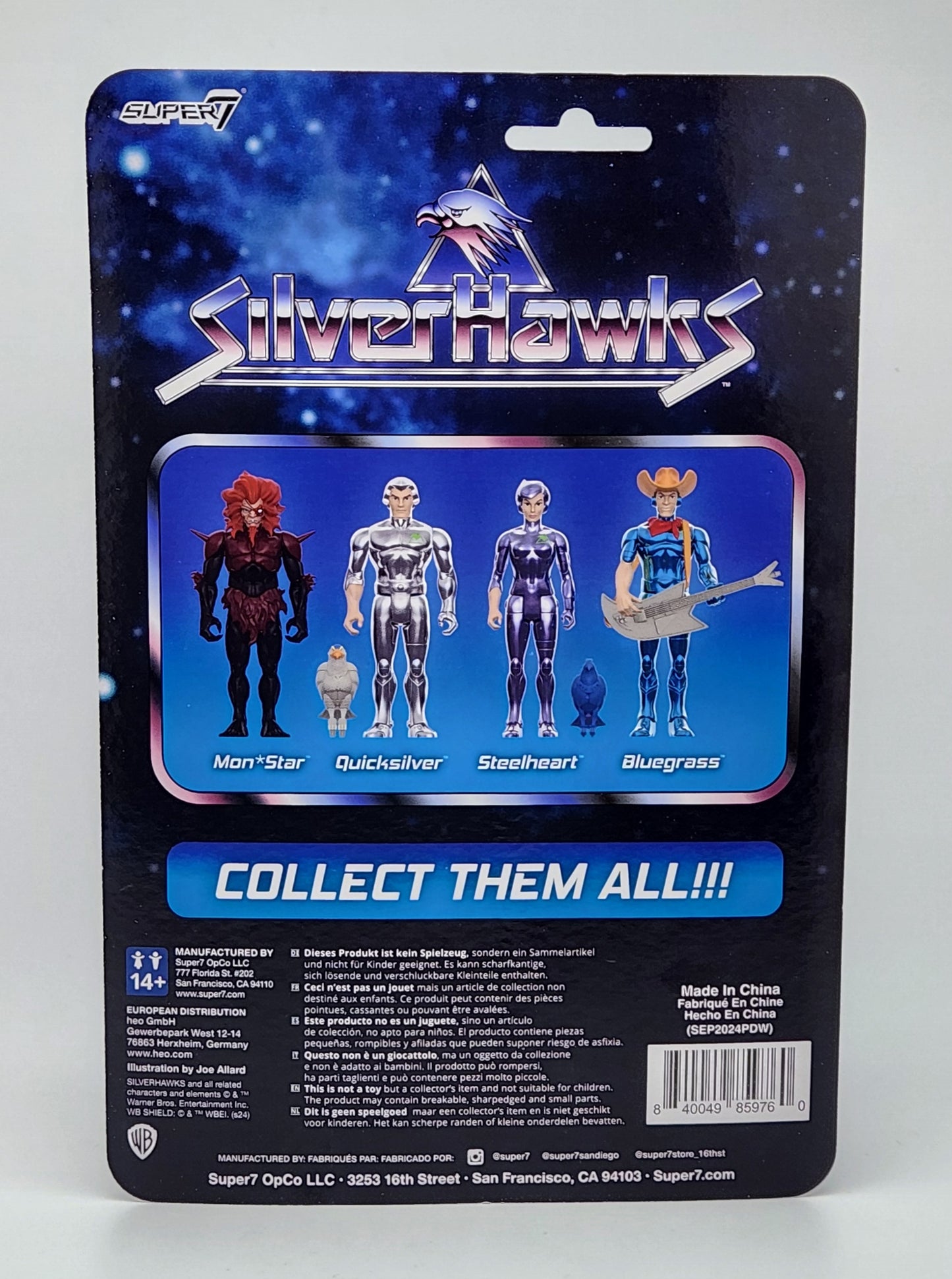 Super7 Reaction- SilverHawks- Bluegrass